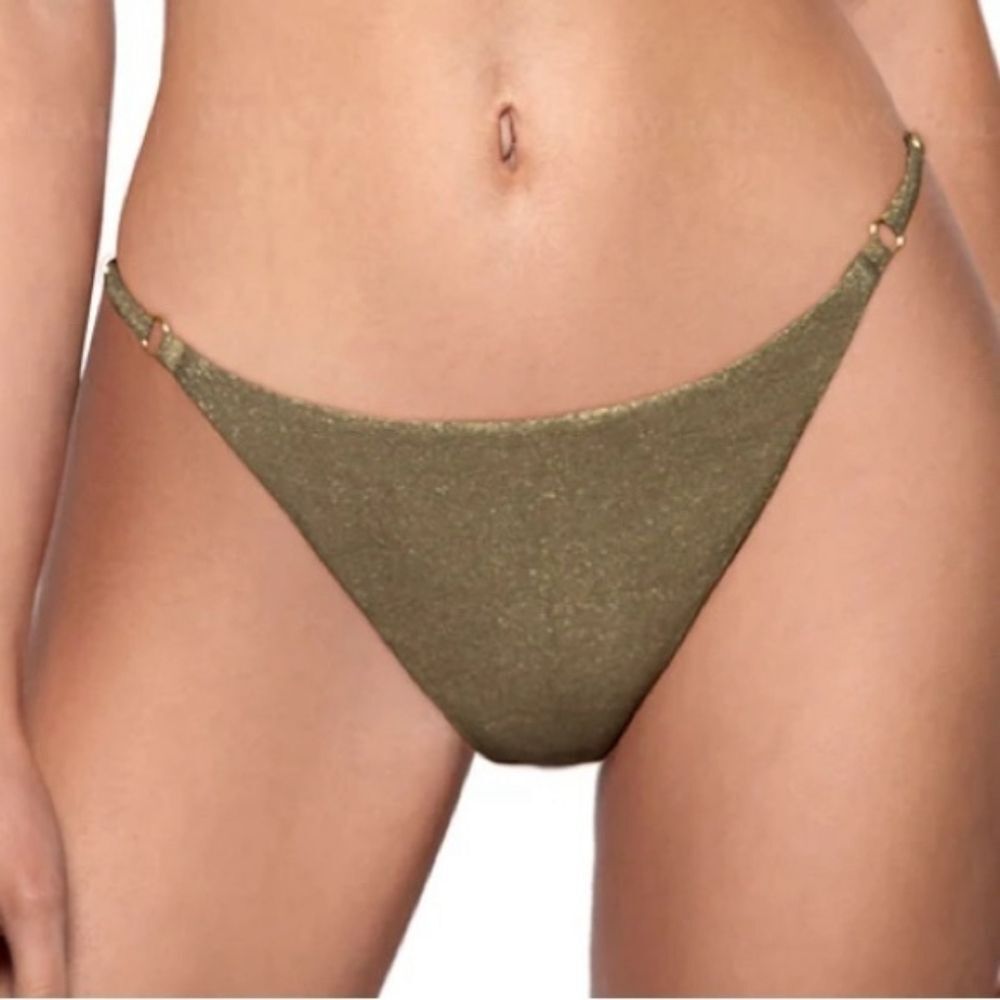 NWT PQ SWIM Adjustable Full Bikini Bottom in Euphoria Sz M
